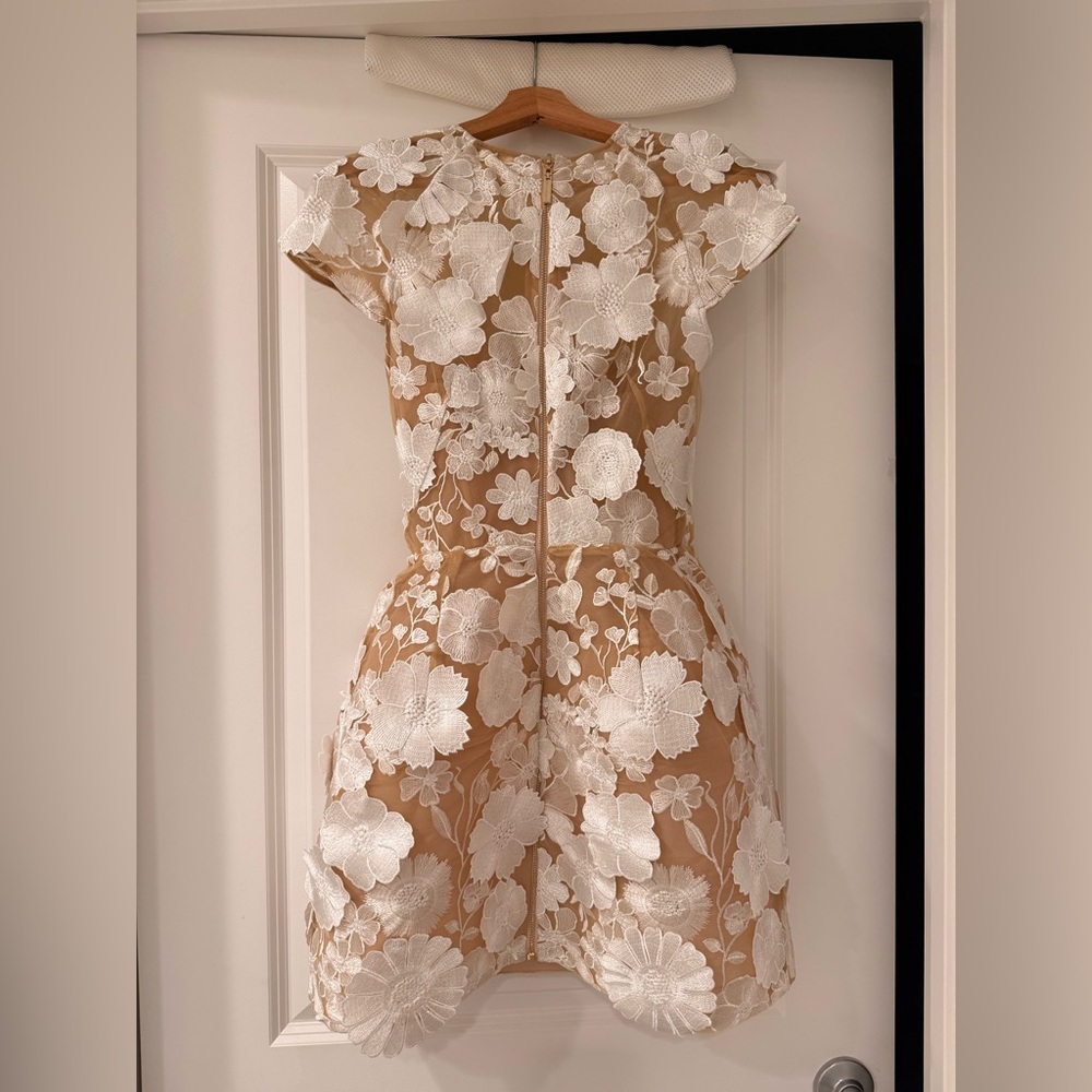 NWOT BRONX AND BANCO Jasmine Cap-Sleeve Floral Lace Minidress - Picture 10 of 15